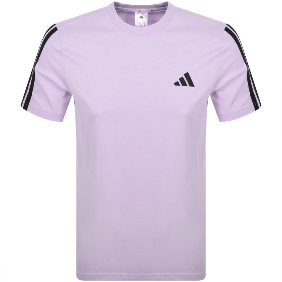 Image number 1 for adidas Sportswear 3 Stripes T Shirt Lilac