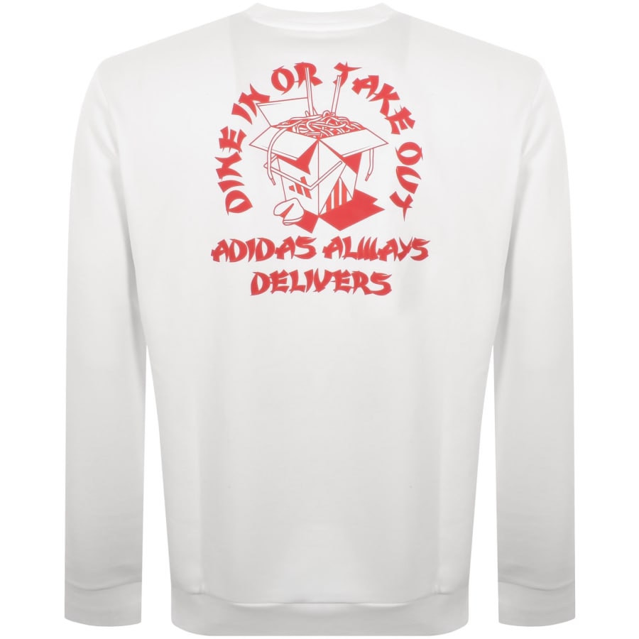 Image number 4 for adidas Sportswear Noodle Sweatshirt White