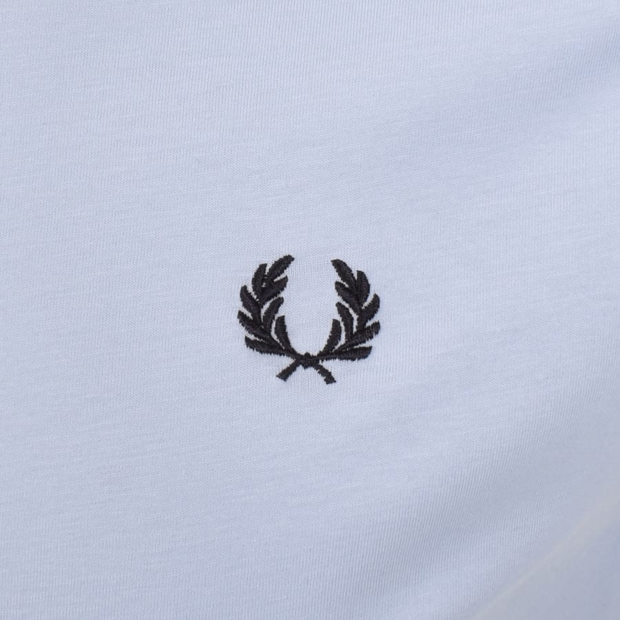 Image number 3 for Fred Perry Crew Neck T Shirt Light Smoke Blue