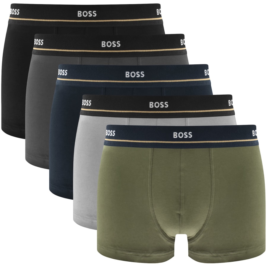 Image number 1 for BOSS Underwear 5 Pack Boxer Trunks