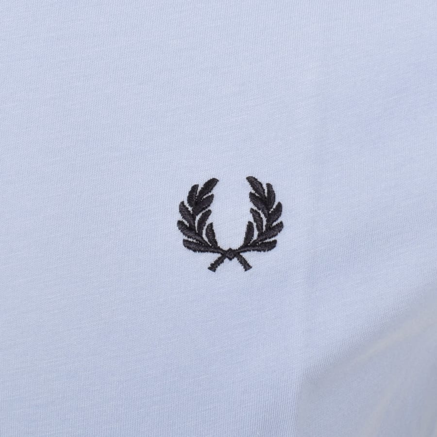 Image number 3 for Fred Perry Twin Tipped T Shirt Light Smoke Blue