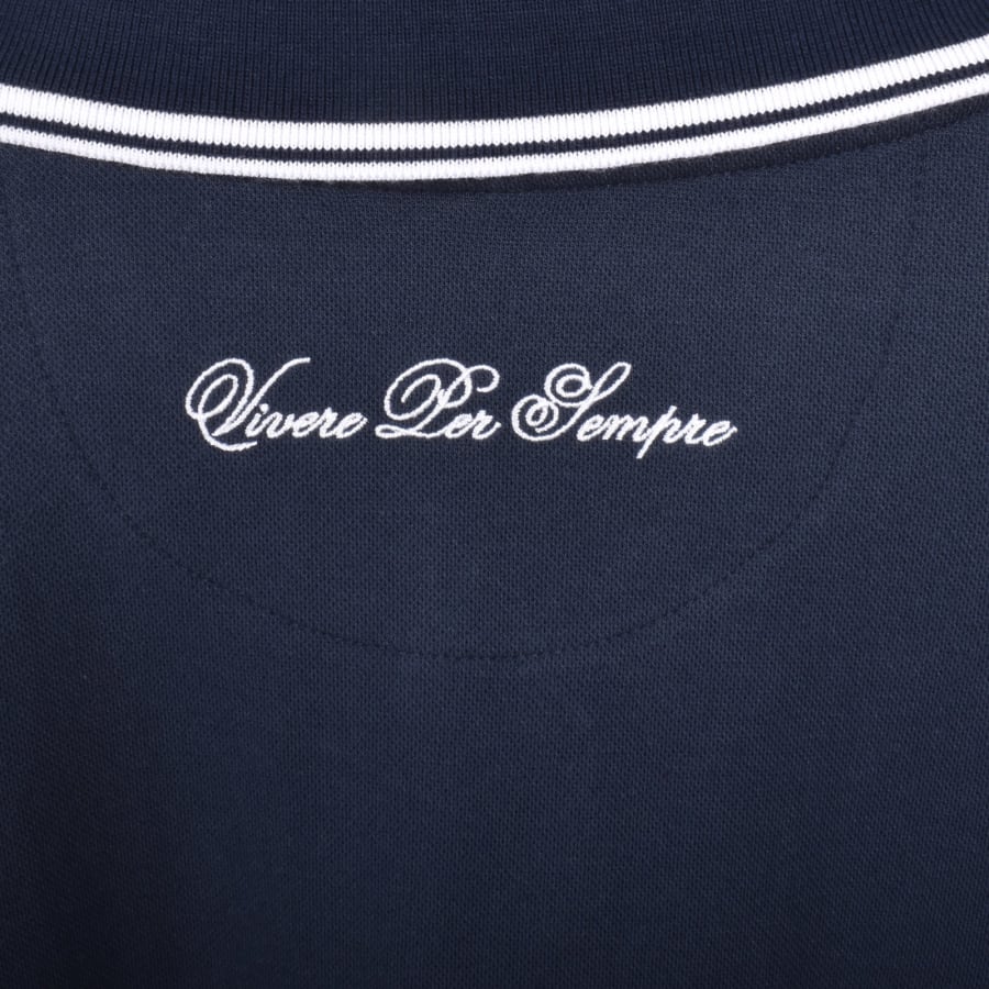 Image number 5 for Ellesse Macchino Polo T Shirt Navy
