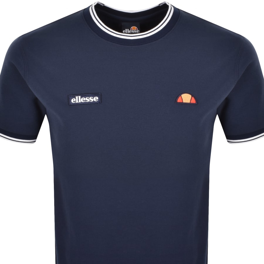 Image number 2 for Ellesse Belvider T Shirt Navy