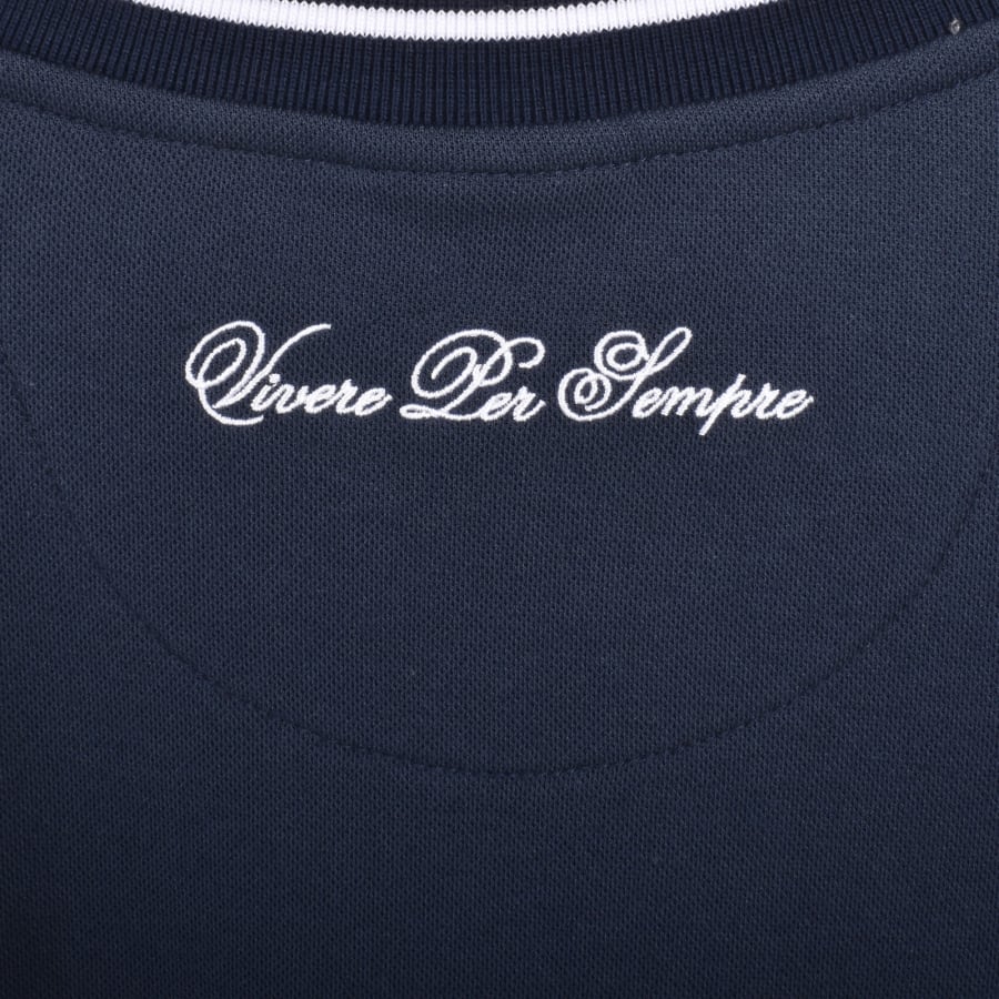 Image number 5 for Ellesse Belvider T Shirt Navy