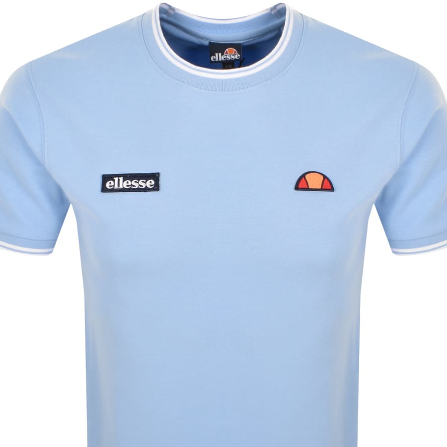 Image number 2 for Ellesse Belvider T Shirt Blue