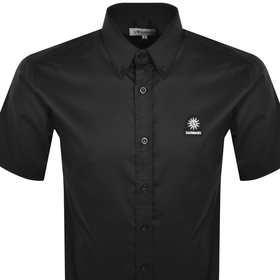 Image number 2 for Sandbanks Short Sleeve Logo Shirt Black