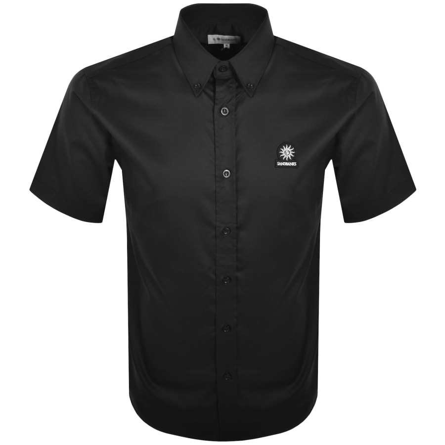 Image number 1 for Sandbanks Short Sleeve Logo Shirt Black