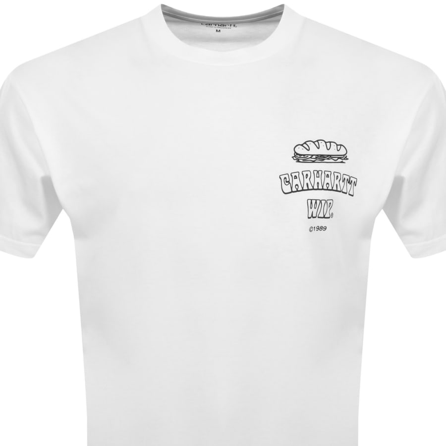 Image number 3 for Carhartt WIP Sandwich T Shirt White
