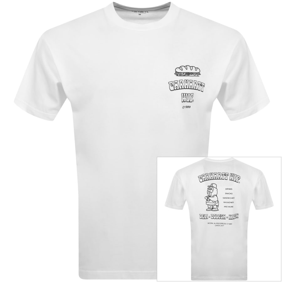 Image number 1 for Carhartt WIP Sandwich T Shirt White