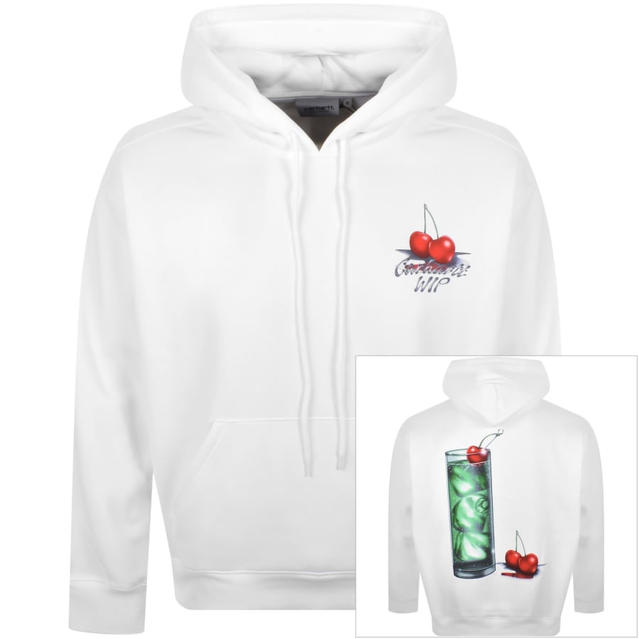 Image number 1 for Carhartt WIP Jake Garcia Hoodie White
