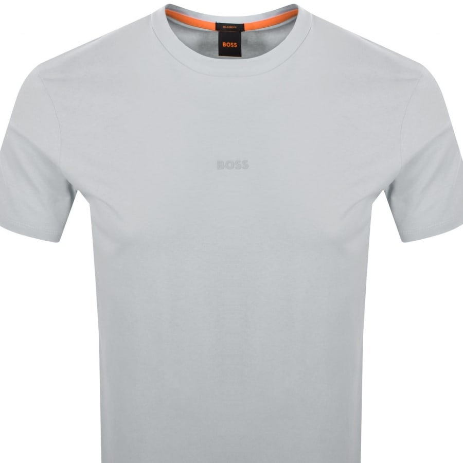 Image number 2 for BOSS TChup Logo T Shirt Light Grey