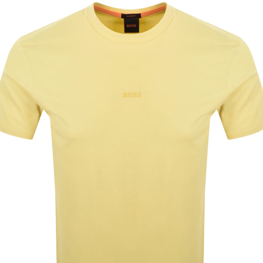 Image number 2 for BOSS TChup Logo T Shirt Open Yellow