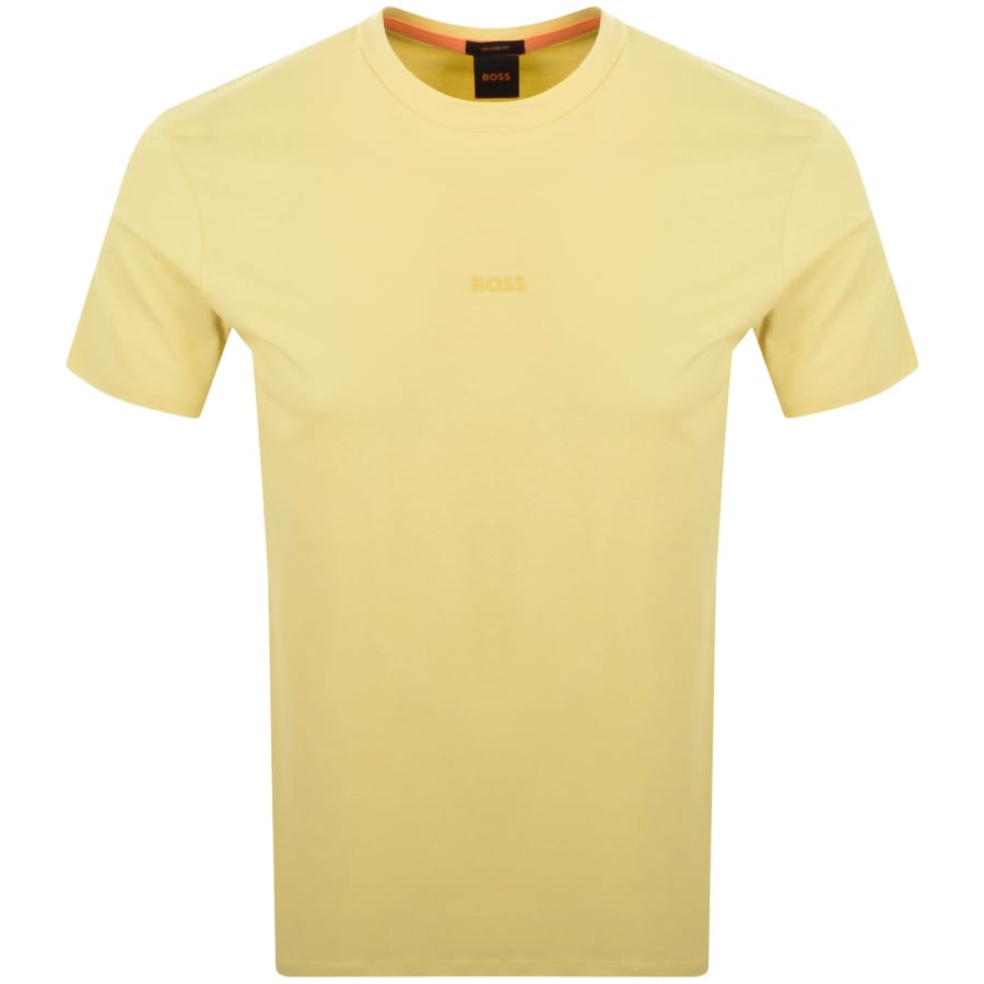 Image number 1 for BOSS TChup Logo T Shirt Open Yellow