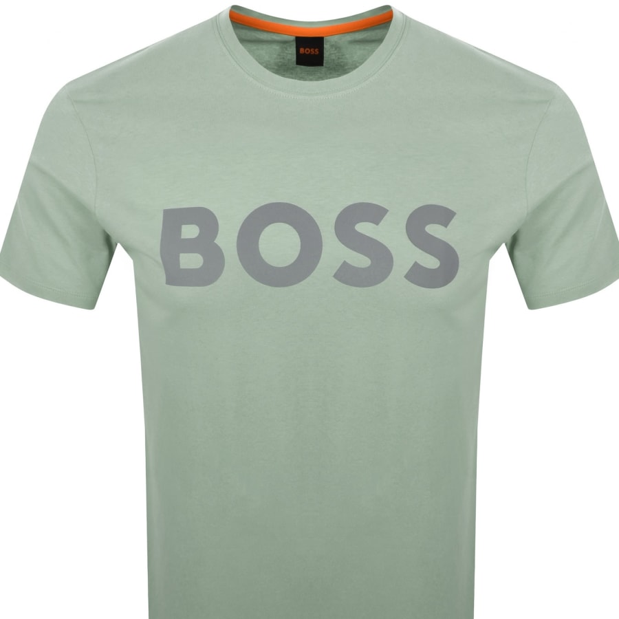 Image number 2 for BOSS Thinking 1 Logo T Shirt Green