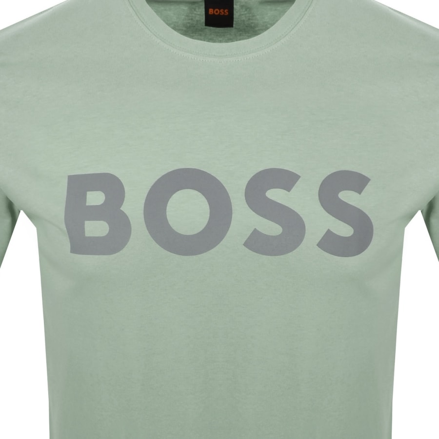 Image number 3 for BOSS Thinking 1 Logo T Shirt Green