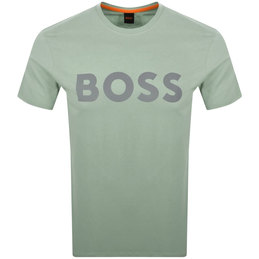 Image number 1 for BOSS Thinking 1 Logo T Shirt Green
