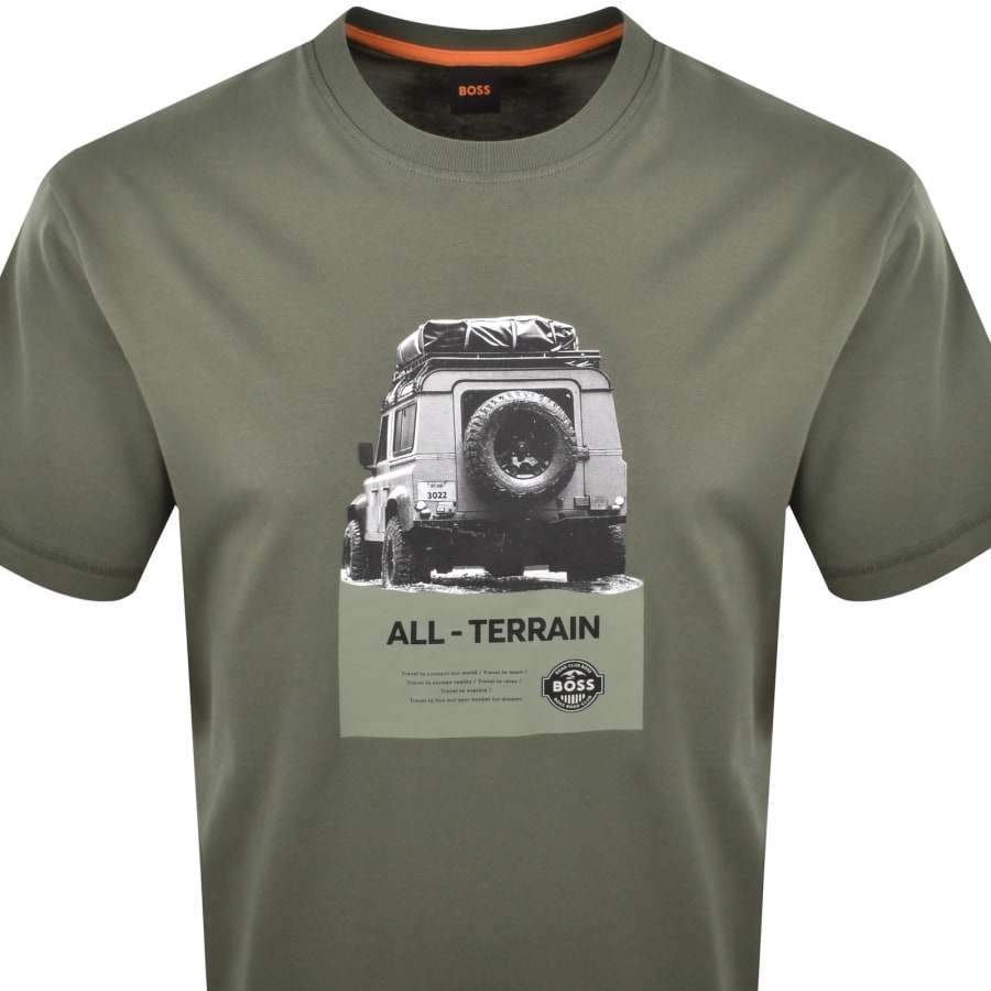 Image number 2 for BOSS Te Wagon T Shirt Green