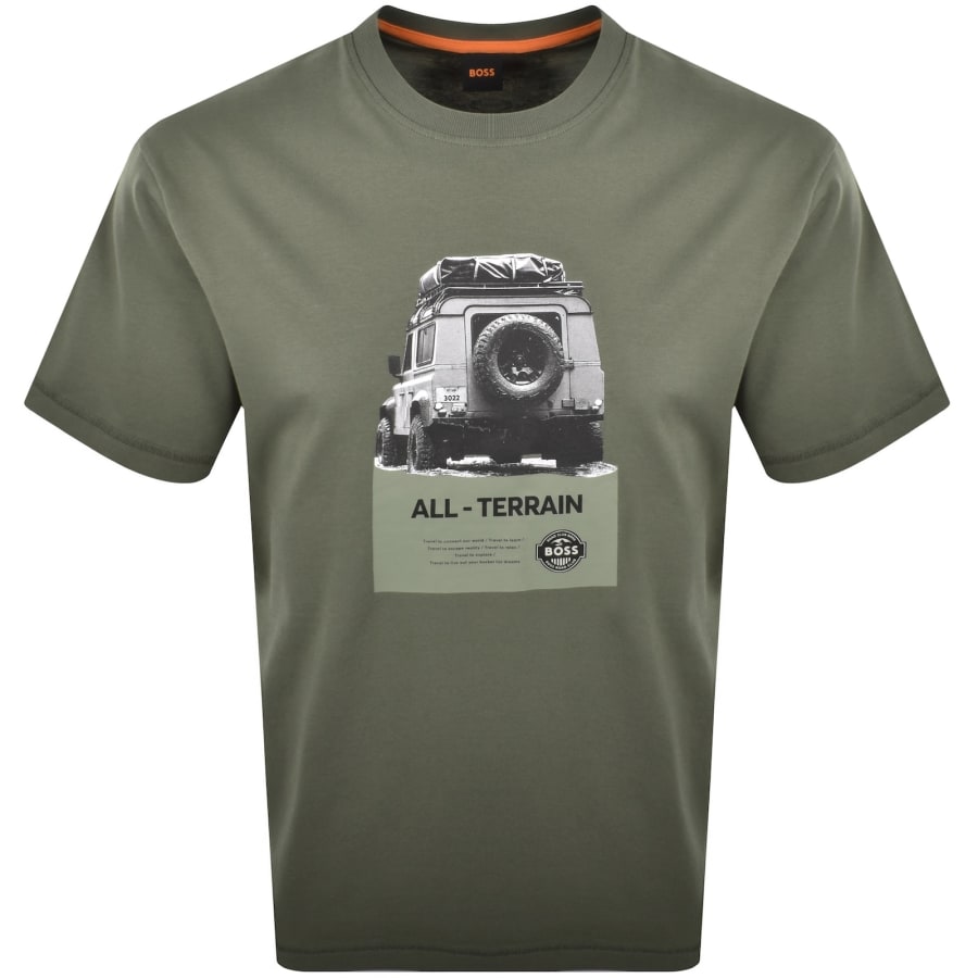 Image number 1 for BOSS Te Wagon T Shirt Green
