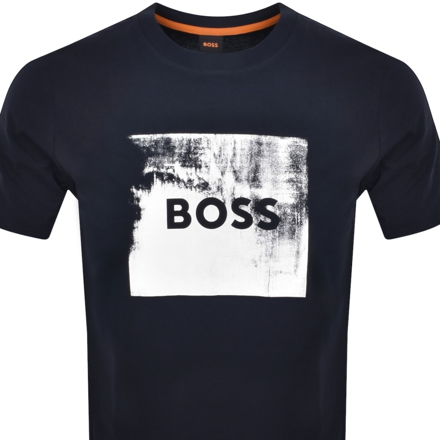 Image number 2 for BOSS Te Wheel T Shirt Dark Navy