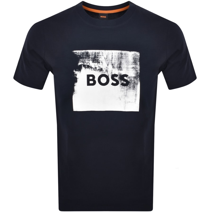 Image number 1 for BOSS Te Wheel T Shirt Dark Navy