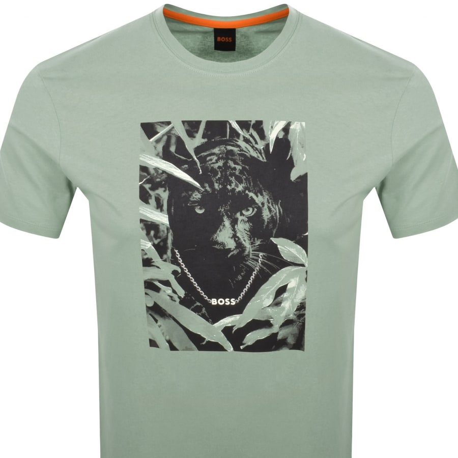 Image number 2 for BOSS Te Animali T Shirt Green