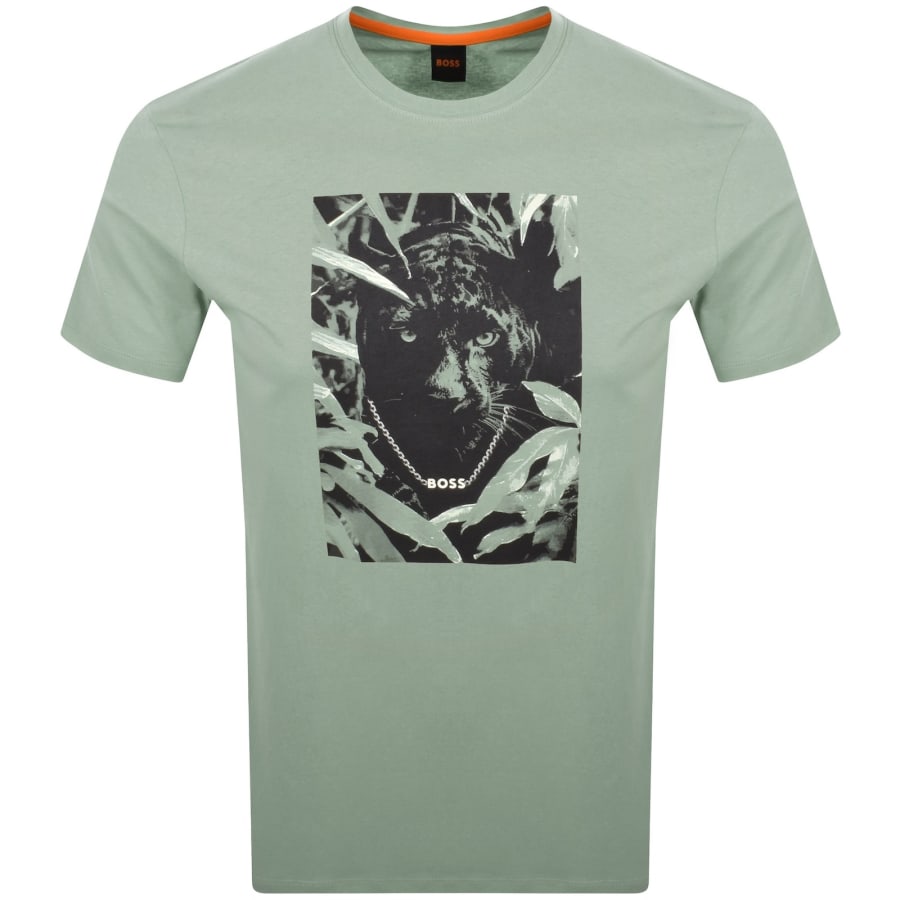 Image number 1 for BOSS Te Animali T Shirt Green