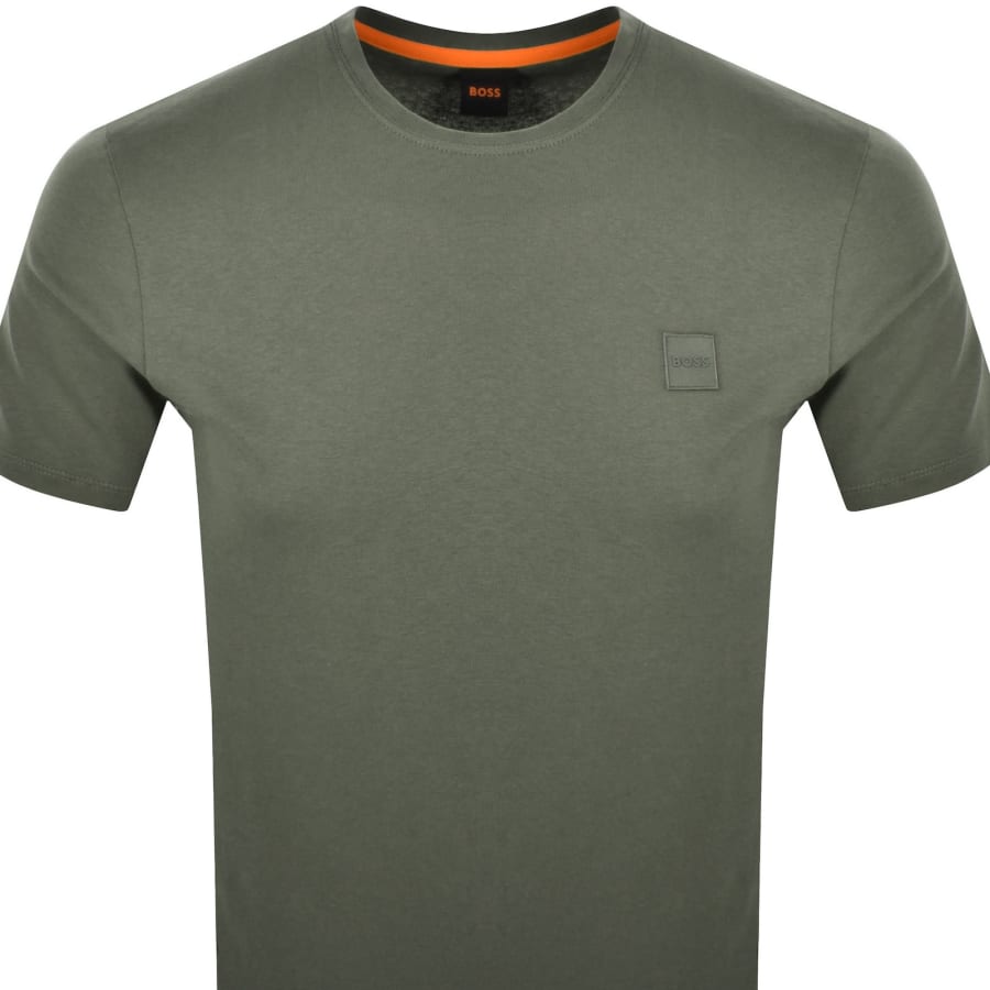 Image number 2 for BOSS Tales T Shirt Open Green