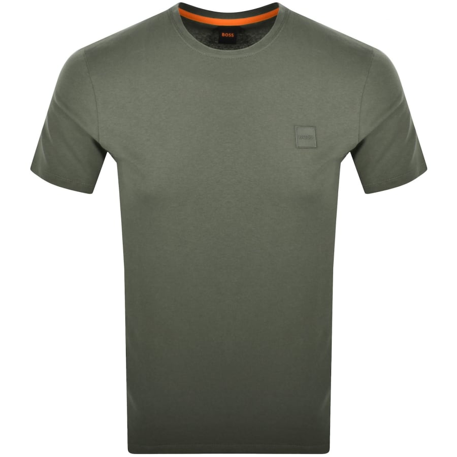 Image number 1 for BOSS Tales T Shirt Open Green