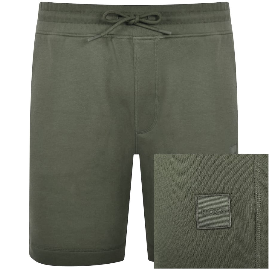 Image number 1 for BOSS Sewalk Sweat Shorts Green