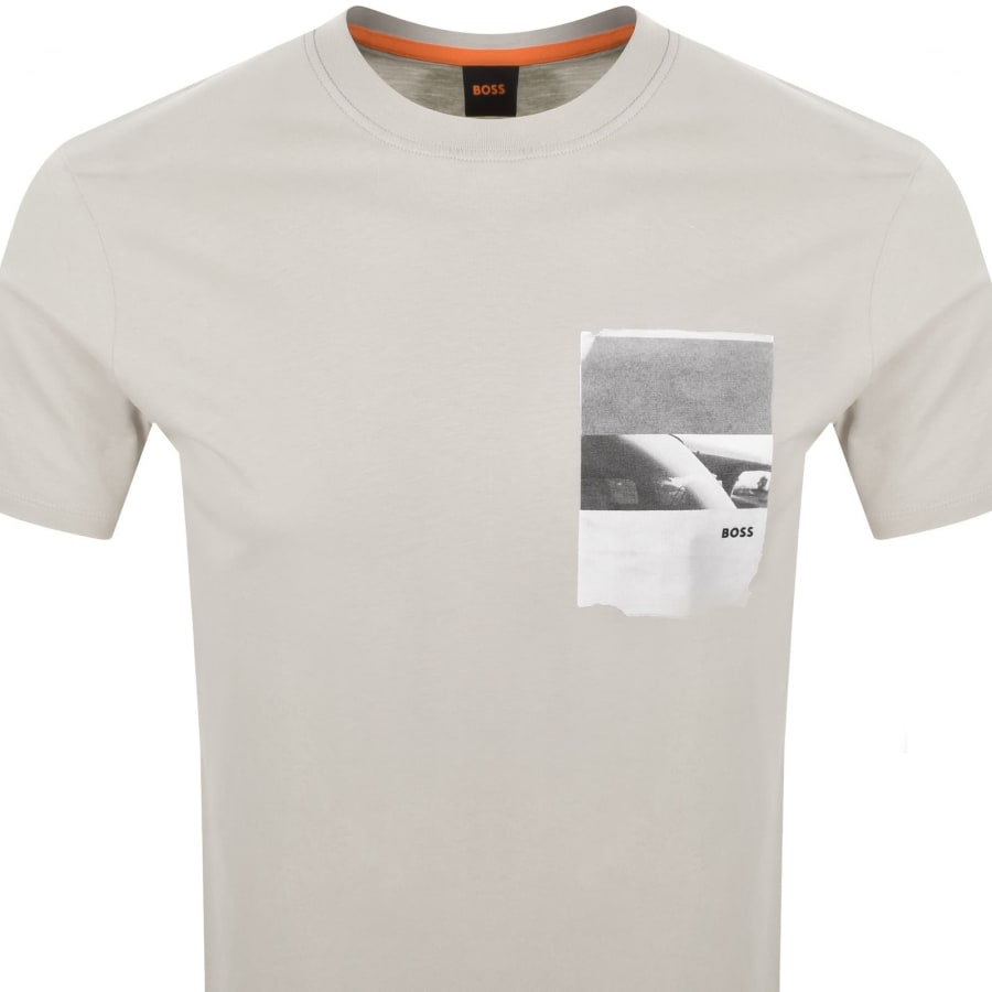 Image number 2 for BOSS Te Container T Shirt Light Beige