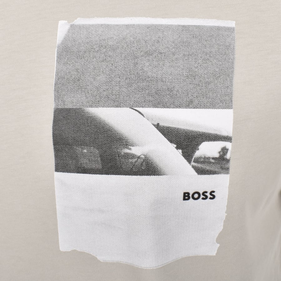 Image number 3 for BOSS Te Container T Shirt Light Beige