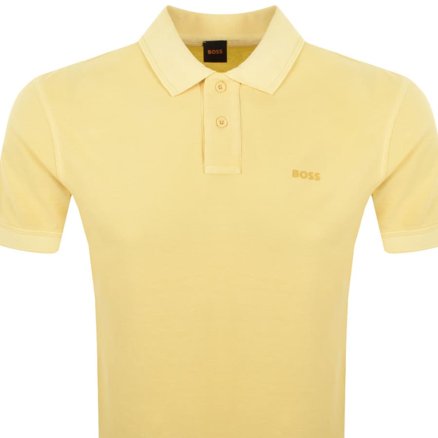 Image number 2 for BOSS Prime Polo T Shirt Yellow