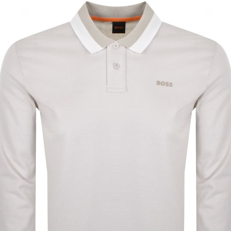 Image number 2 for BOSS Oxford Polo T Shirt Light Beige