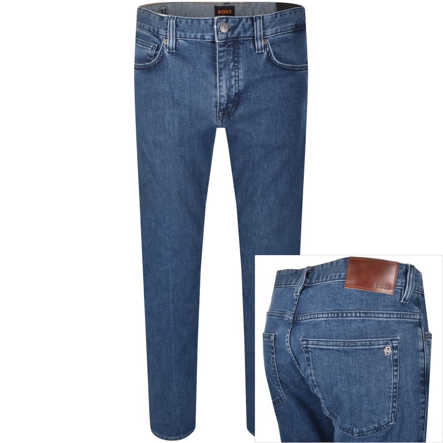 Image number 1 for BOSS Delaware Slim Fit Jeans Blue