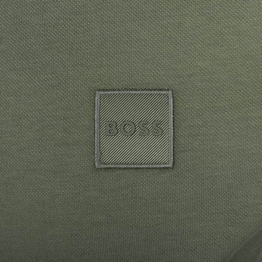 Image number 3 for BOSS Zetrust Quarter Zip Sweatshirt Green