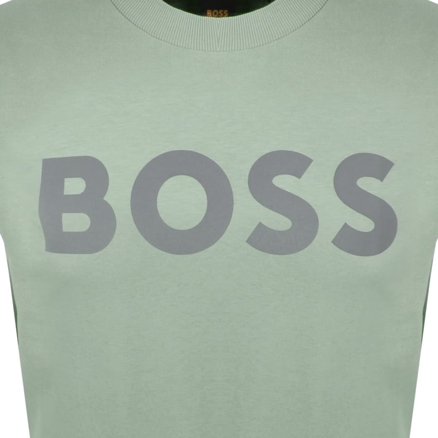 Image number 3 for BOSS We Basic Crew Neck Sweatshirt Green