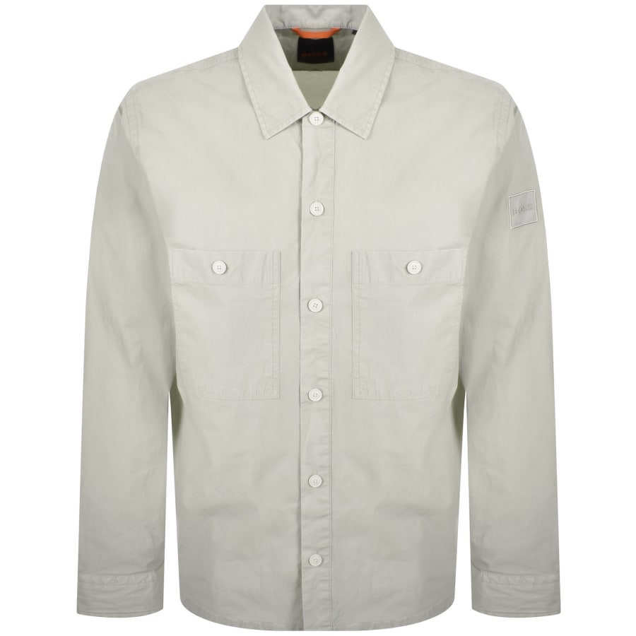 Image number 2 for BOSS Locky 2 Overshirt Light Beige