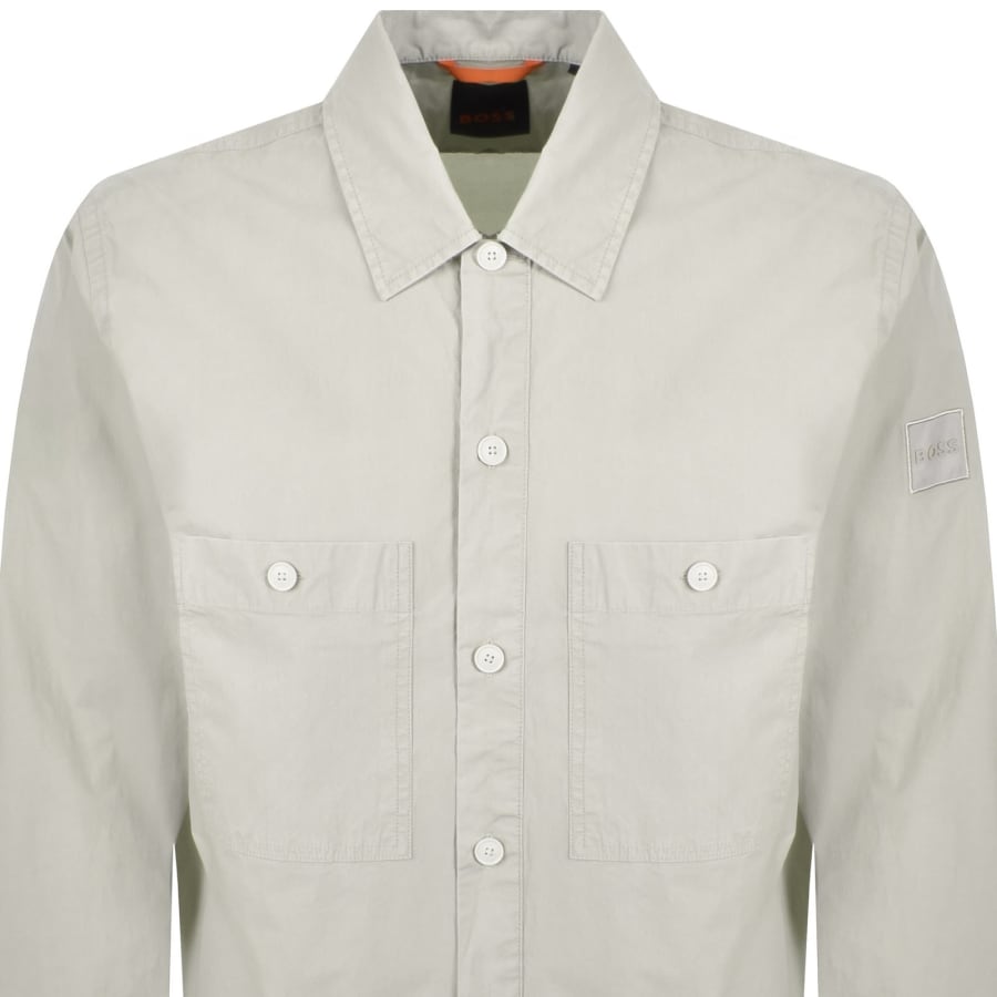 Image number 3 for BOSS Locky 2 Overshirt Light Beige