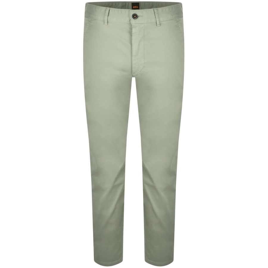 Image number 2 for BOSS Chino Slim Trousers Green