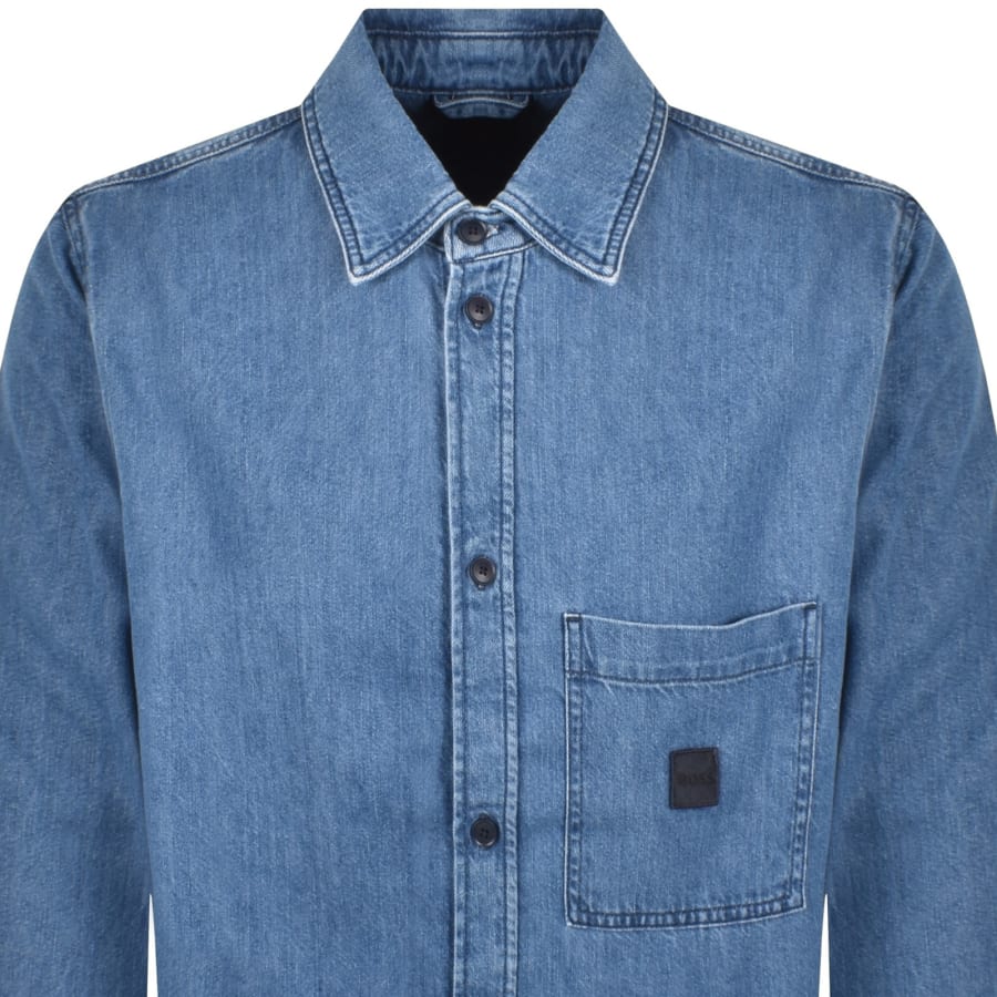 Image number 2 for BOSS Laredo Denim Jacket Blue