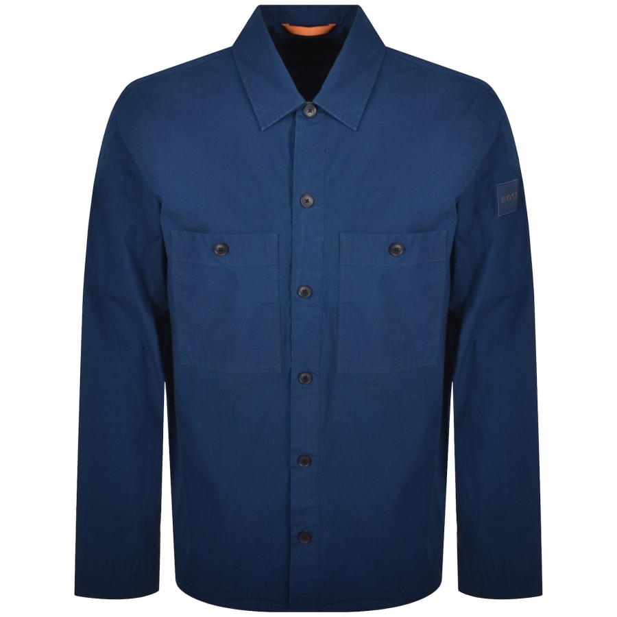 Image number 2 for BOSS Locky 2 Overshirt Blue