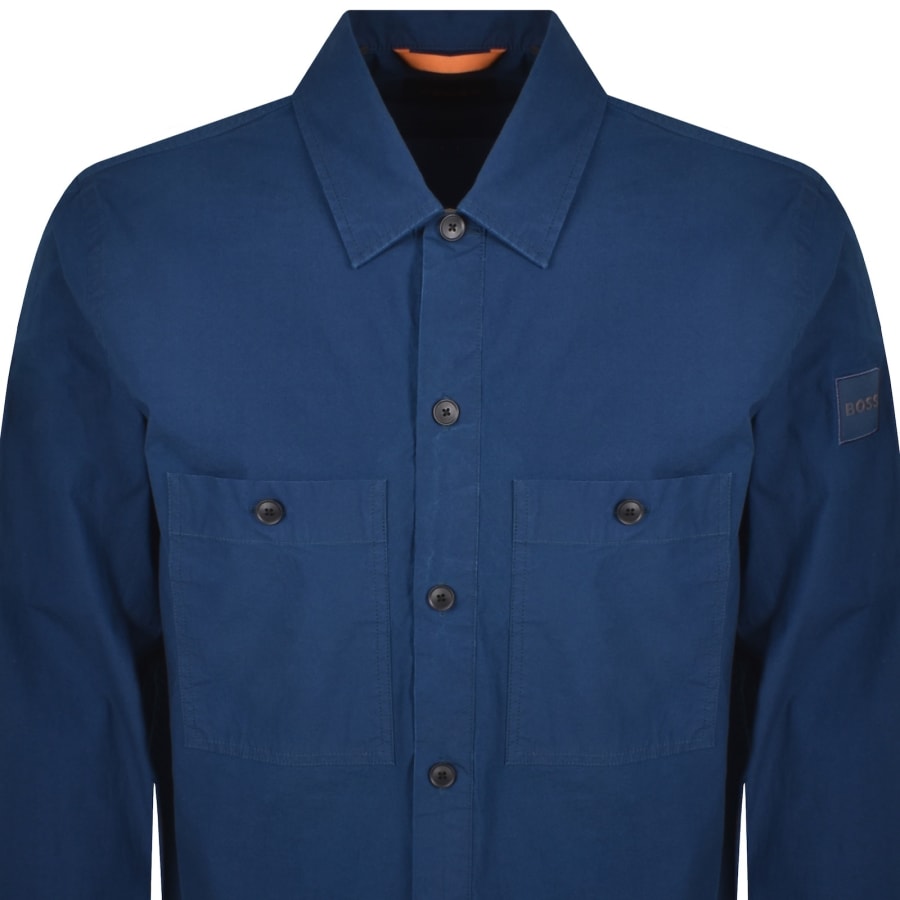 Image number 3 for BOSS Locky 2 Overshirt Blue