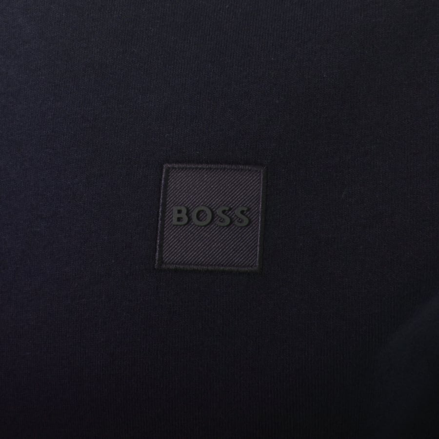 Image number 3 for BOSS Zetrust Quarter Zip Sweatshirt Navy