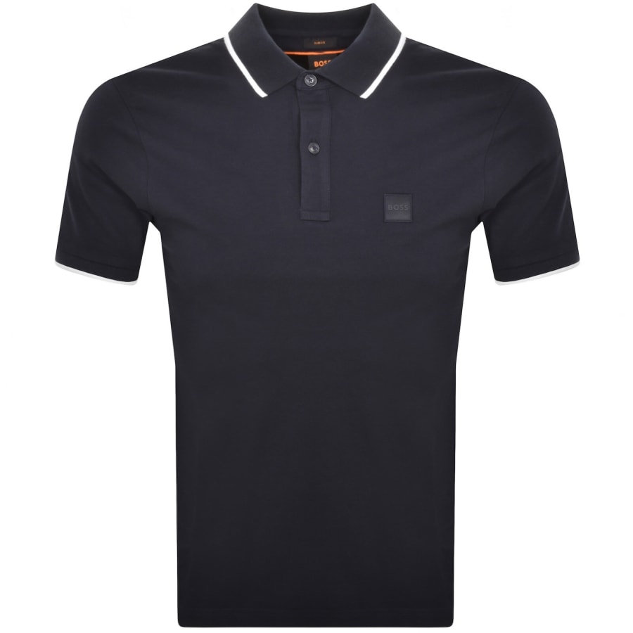 Image number 1 for BOSS Passertip Polo T Shirt Navy