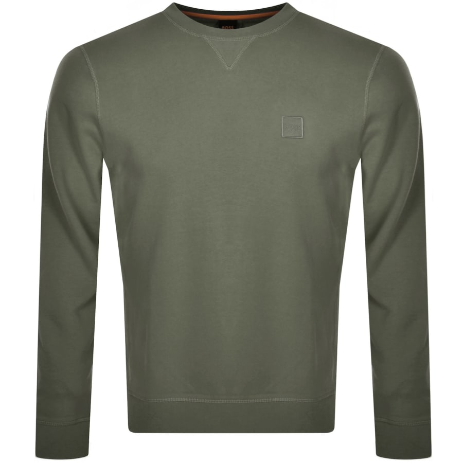 Image number 1 for BOSS Westart 1 Sweatshirt Open Green