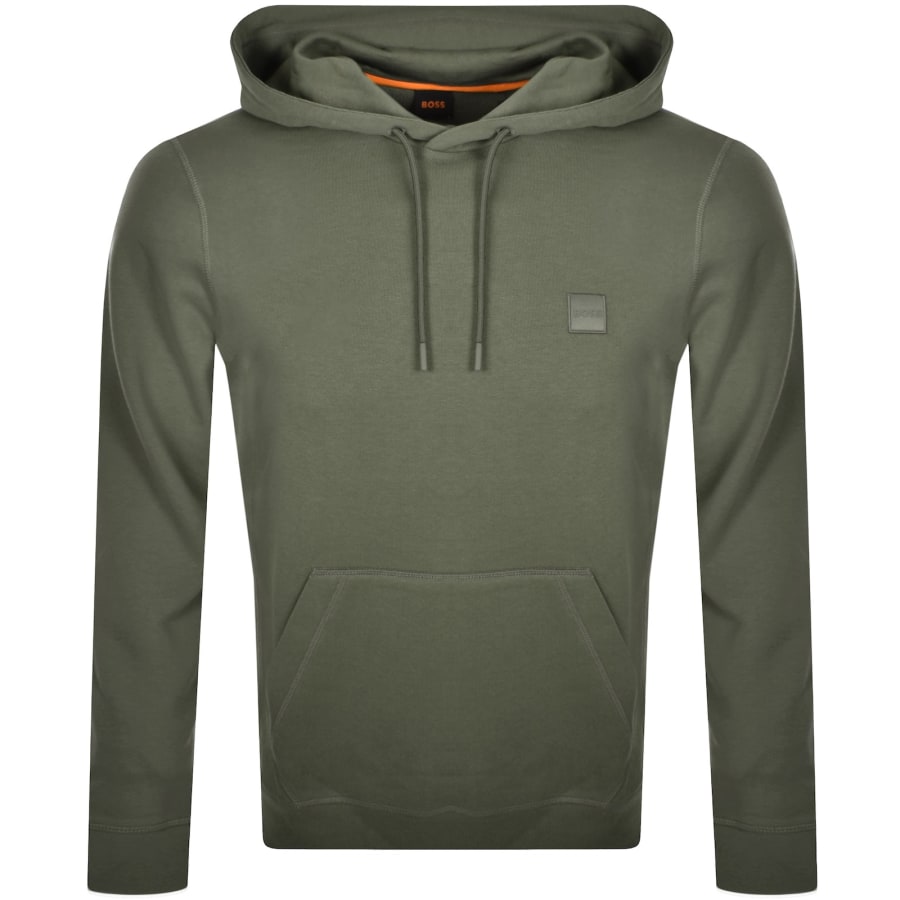 Image number 1 for BOSS Wetalk Pullover Hoodie Khaki Green