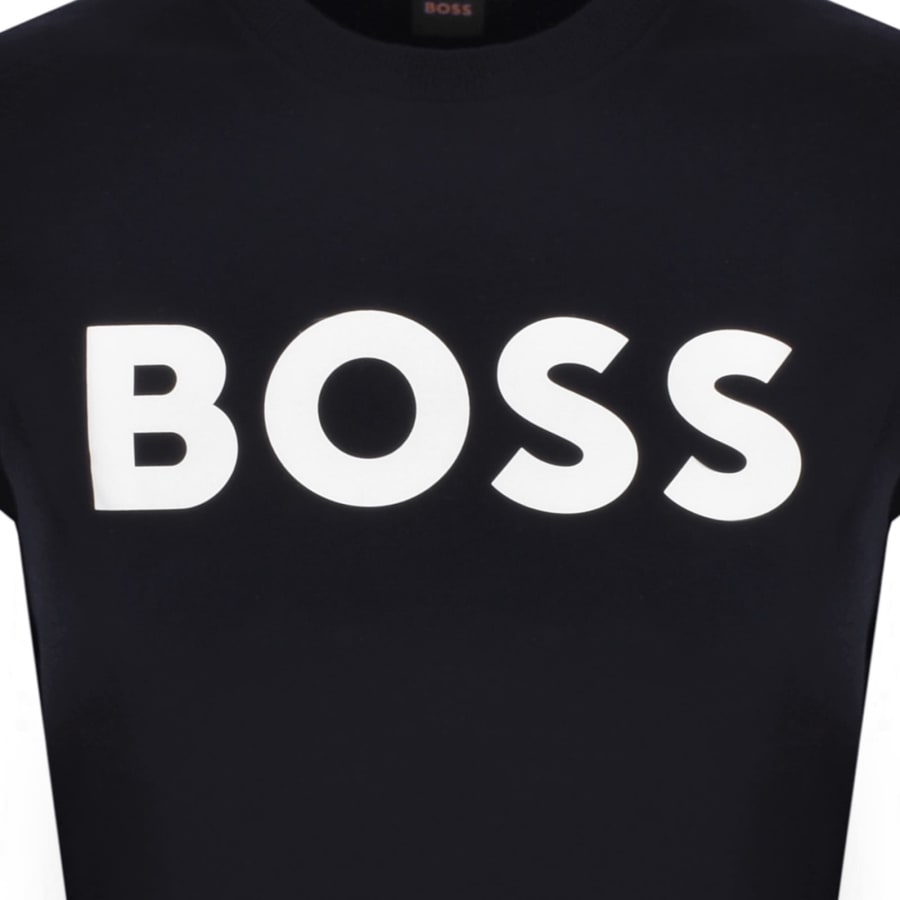 Image number 3 for BOSS Webasic Crew Neck Sweatshirt Navy