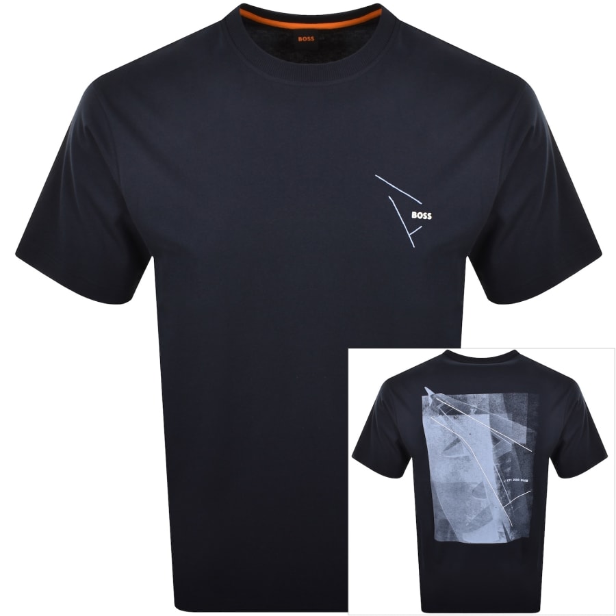 Image number 1 for BOSS Te Section T Shirt Dark Blue