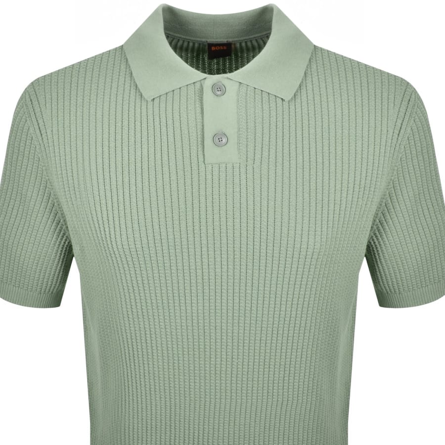 Image number 2 for BOSS Akoppo Knit Polo Shirt Green