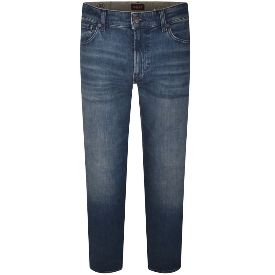 Image number 2 for BOSS Maine Regular Fit Dark Wash Jeans Blue
